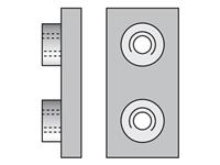 Metric Heavy Series APC Weld Plate