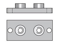 Metric Heavy Series APLC Weld / Screw Plate