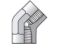 Pipe & Port 45° Elbow DD45