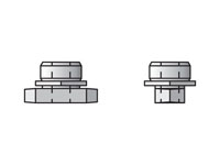 Inch Standard Twin Series RNT Mounting Rail Nut Twin