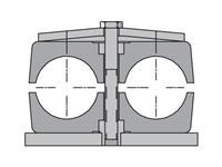 Inch Standard Twin Series 100R1 Hose Clamp Halves