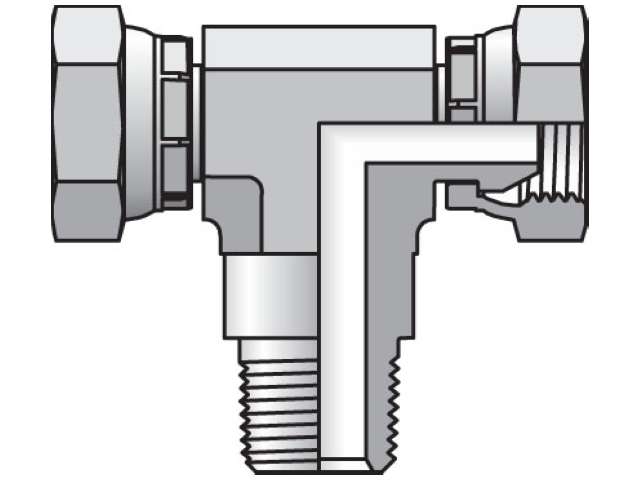 217T-6-6 Pipe Swivel Branch Tee 217T