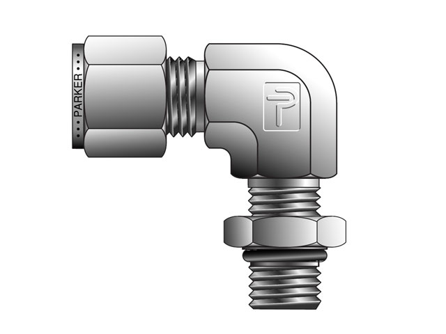4M5SEL4-316 A-LOK Inch Tube Male SAE Straight Thread Elbow - M5SEL