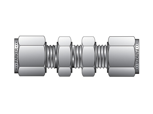 BCM15-B A-LOK Metric Tube Bulkhead Union - BCM