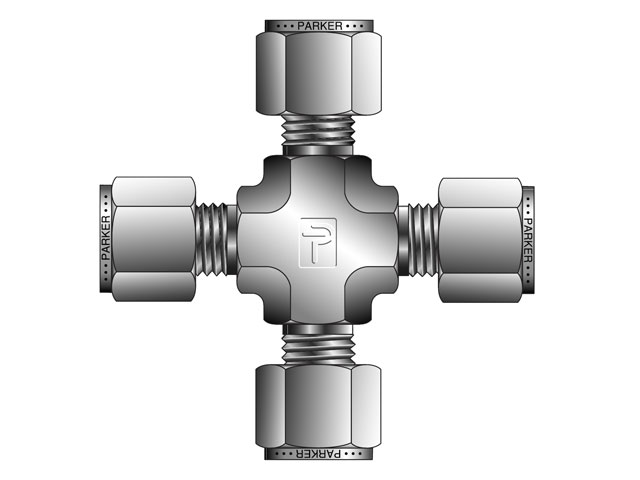 ECRM3-B A-LOK Metric Tube Union Cross - ECRM