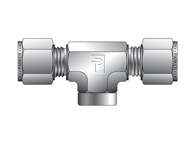 M12FBT1/8N-B A-LOK Metric Tube NPT Female Tee - FBT