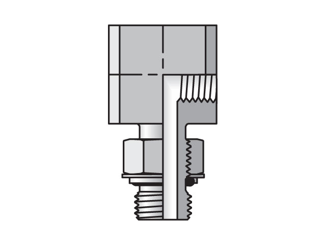 2-2A4OEG4MS Pipe & Port 90° Elbow A4OEG4M