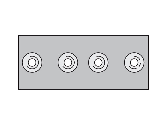 APDA2X Metric Standard Series APDA Double Weld Plate