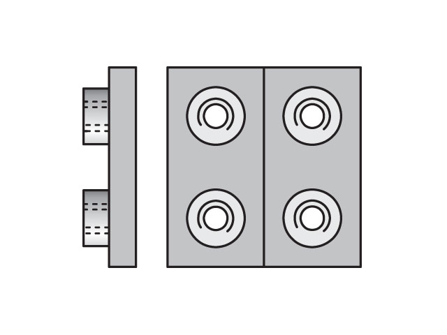 APDC5X Metric Heavy Series APDC Double Weld Plate