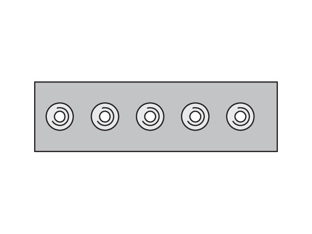 APRB3X Metric Standard Twin Series APRB Weld Plate – Strip