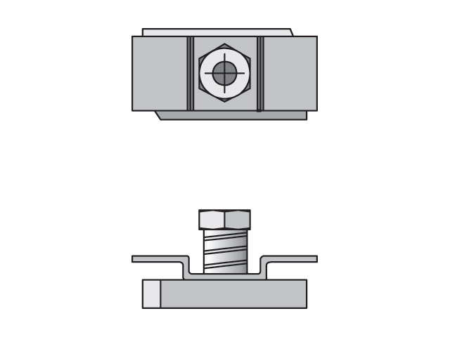 CRA 6 Inch Heavy Series CRA Channel Rail Adapter