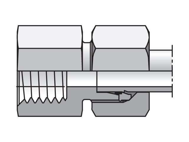 GAI08SRCF EO/EO-2 Straight, Female Connector - GAI-R