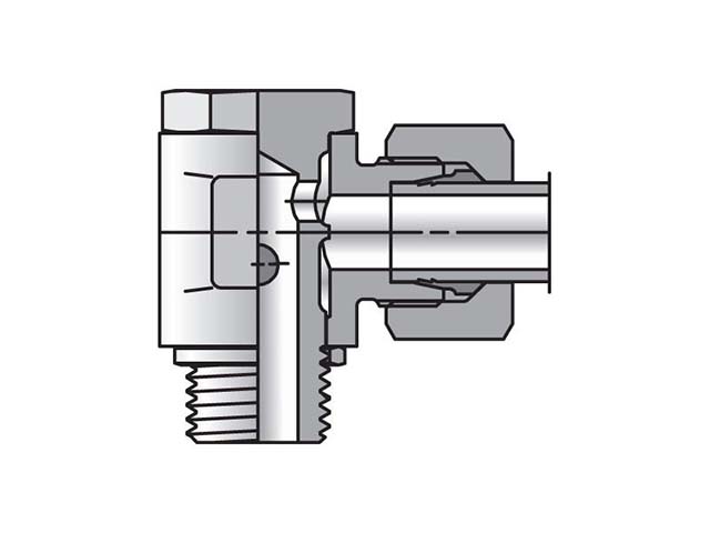 SWVE04LLMCF EO/EO-2 90° Elbow, Banjo - SWVE-M