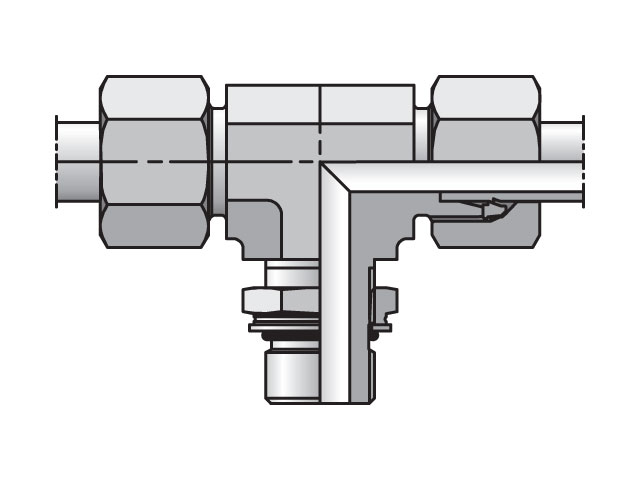 TEE06SMORCF EO/EO-2 Tee, Adjustable Branch - TEE-OR