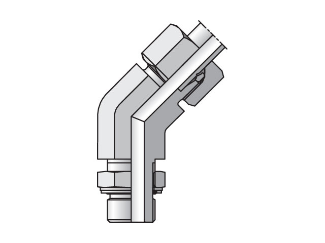 VEE25SRCF EO/EO-2 45° Elbow, Adjustable - VEE-R