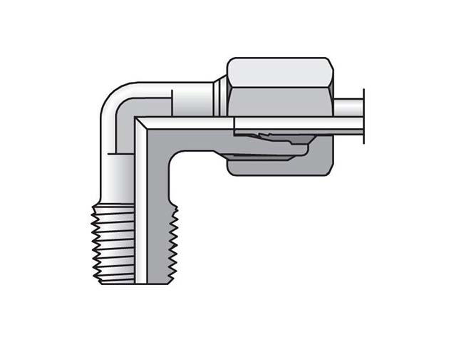 WE15LMCF EO/EO-2 90° Elbow, Male Connector - WE-M keg
