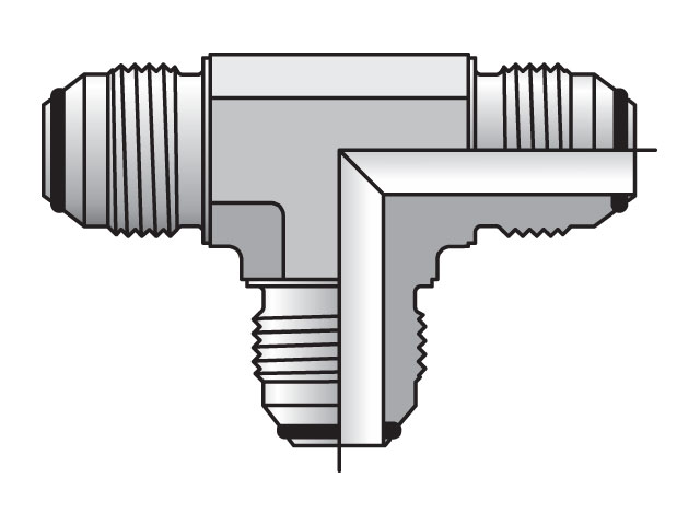 6 JTXO-SS Triple-Lok 2 37° Tee JTXO