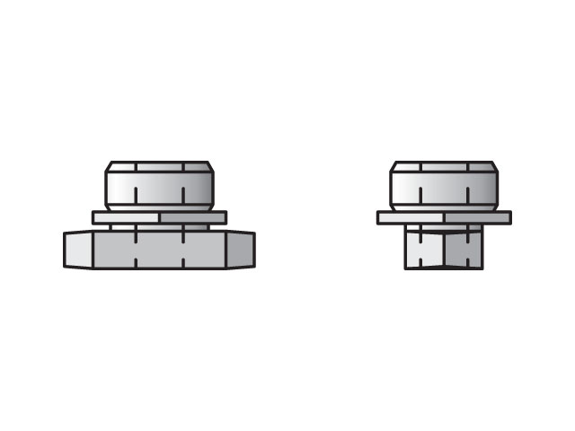 RNT-2-5 Inch Standard Twin Series RNT Mounting Rail Nut Twin