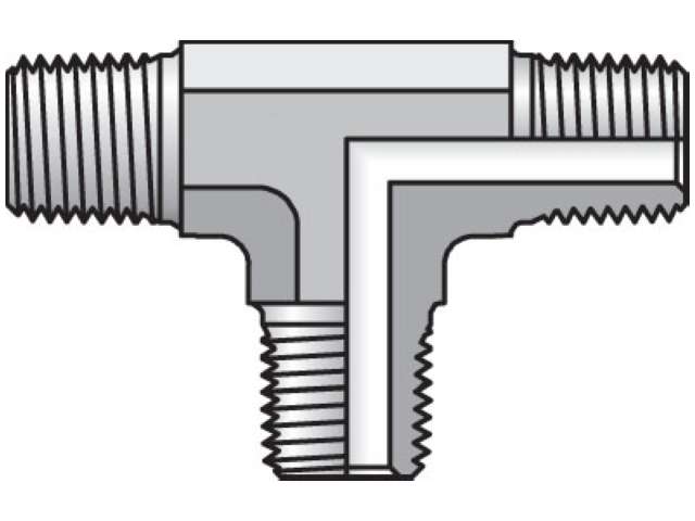 1/4 RRS-S Pipe & Port Tee RRS