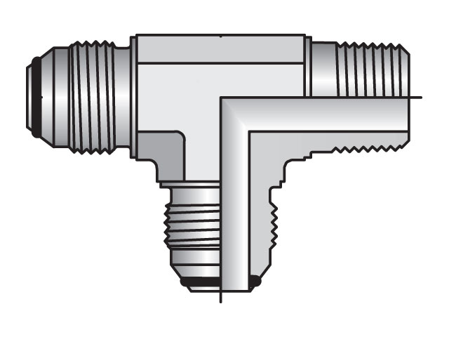 8 RTXO-SS Triple-Lok 2 37° Tee RTXO