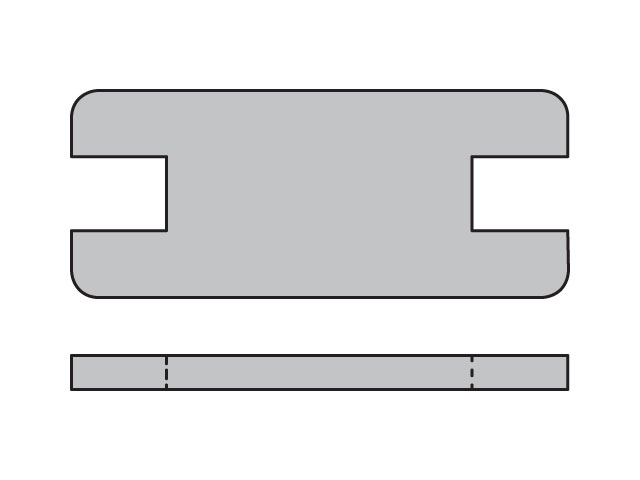 SPC1X Metric Heavy Series SPC Locking Plate