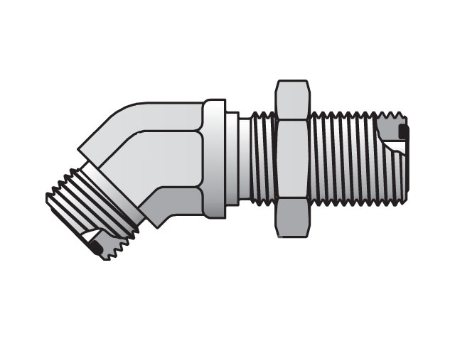 4WNMLOS Seal-Lok ORFS 45° Elbow WNMLO