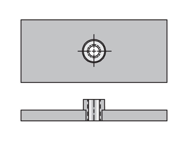 WPT-1 Inch Standard Twin Series WPT Weld Plate Twin