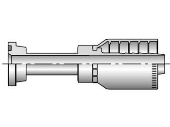 11578-12-12 Parkrimp Permanent SAE Code 61 Flange Head - Straight 11578-12-12 78 Series 11578
