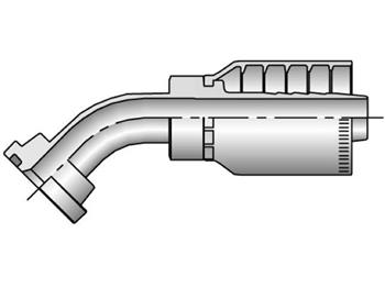 11778-16-16 Parkrimp Permanent SAE Code 61 Flange Head-45° Elbow 11778-16-16 78 Series 11778