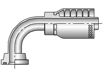11973-16-16 Parkrimp Permanent SAE Code 61 Flange Head - 90° Elbow 11973-16-16 73 Series 11973