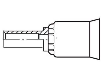 11D91N-12-8 Parkrimp Permanent Male Standpipe Metric L - Rigid - Straight 11D91N-12-8 91N Series 11D91N