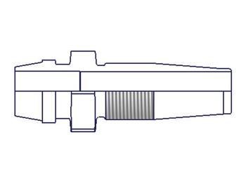 1230-4-4 Field Attachable Nipple Female Ferulok Flareless - Swivel - Straight (24° Cone) 1230-4-4 30 Series 1230