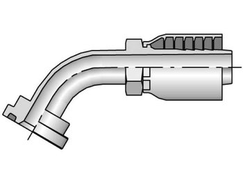 12743-16-16 Parkrimp Permanent SAE Code 61 Flange Head-60° Elbow 12743-16-16 43 Series 12743