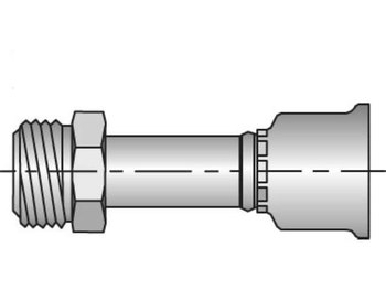 12826-5-5 Parkrimp Permanent Male Inverted SAE 45° - Swivel - Straight 12826-5-5 26 Series 12826