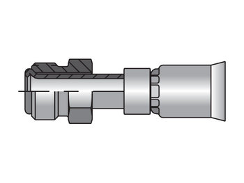 12891N-12-12 Parkrimp Permanent Male Inverted SAE 45° - Swivel - Straight 12891N-12-12 91N Series 12891N