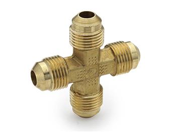 147F-6 Parker 45° Flare Brass Cross - Ref. SAE J512 and J513 010501 147F-6 Cross 147F