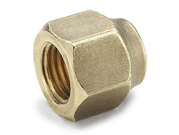 14FSX-10 Parker 45° Flare Brass Short Forged Nut - Ref. SAE J512 and J513 010166 14FSX-10 Short Forged Nut 14FSX