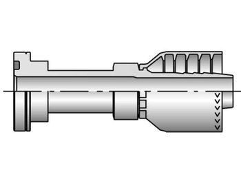 16A71-16-12 Parkrimp Permanent SAE Code 62 Flange Head - Straight 16A71-16-12 71 Series 16A71