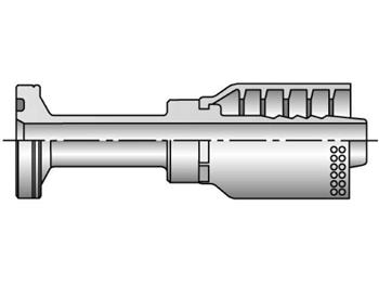 16A73-24-24 Parkrimp Permanent SAE Code 62 Flange Head - Straight 16A73-24-24 73 Series 16A73