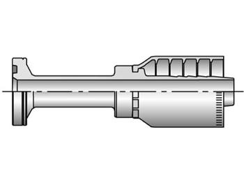 16A78-16-16 Parkrimp Permanent SAE Code 62 Flange Head - Straight 16A78-16-16 78 Series 16A78