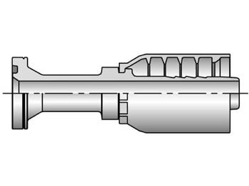 16A79-12-12 Parkrimp Permanent SAE Code 62 Flange Head - Straight 16A79-12-12 79 Series 16A79