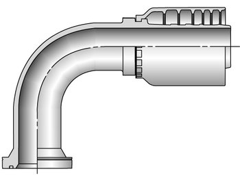 16NS6-32-32 Parkrimp Permanent SAE Code 62 Flange Head - 90° Elbow 16NS6-32-32 S6 Series 16NS6