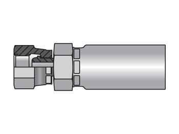 19258-12-12 Parkrimp Permanent Female BSP Parallel Pipe - Swivel - Straight (60° Cone) 19258-12-12 58 Series 19258
