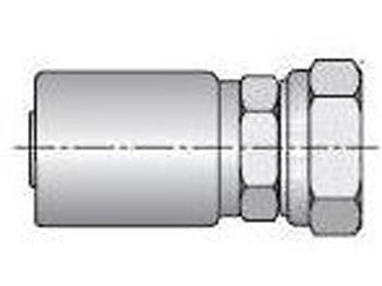 1C3HY-14-6 Parkrimp Permanent Female Metric L - Swivel - Straight (Ball Nose) 1C3HY-14-6 HY Series 1C3HY
