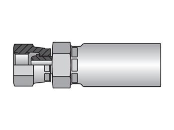 1C656-14-6 Parkrimp Permanent Female Metric S - Swivel - Straight (Ball Nose) 1C656-14-6 56 Series 1C656