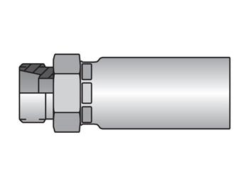 1D255-12-6 Parkrimp Permanent Metric Male Heavy Rigid 24 Cone 1D255-12-6 55 Series 1D255