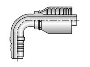 1ET43-15-8 Parkrimp Permanent Universal push-to-connect - UPTC – Male – 90° Elbow 1ET43-15-8 43 Series 1ET43