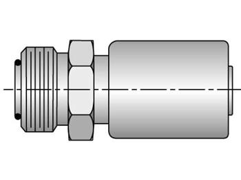 1J0HY-8-8 Parkrimp Permanent Male Seal-Lok - Rigid - Straight (with O-Ring) 1J0HY-8-8 HY Series 1J0HY