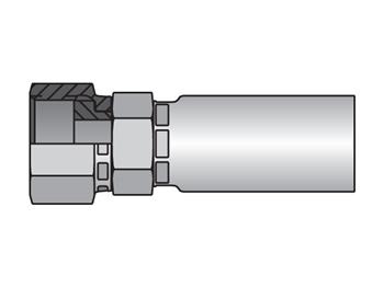 1JC56-10-12 Parkrimp Permanent Female Seal-Lok - Swivel - Straight - Short 1JC56-10-12 56 Series 1JC56