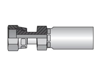 1JS58H-12-12 Parkrimp Permanent Female Seal-Lok - Swivel - Straight - Long 1JS58H-12-12 58 Series 1JS58H